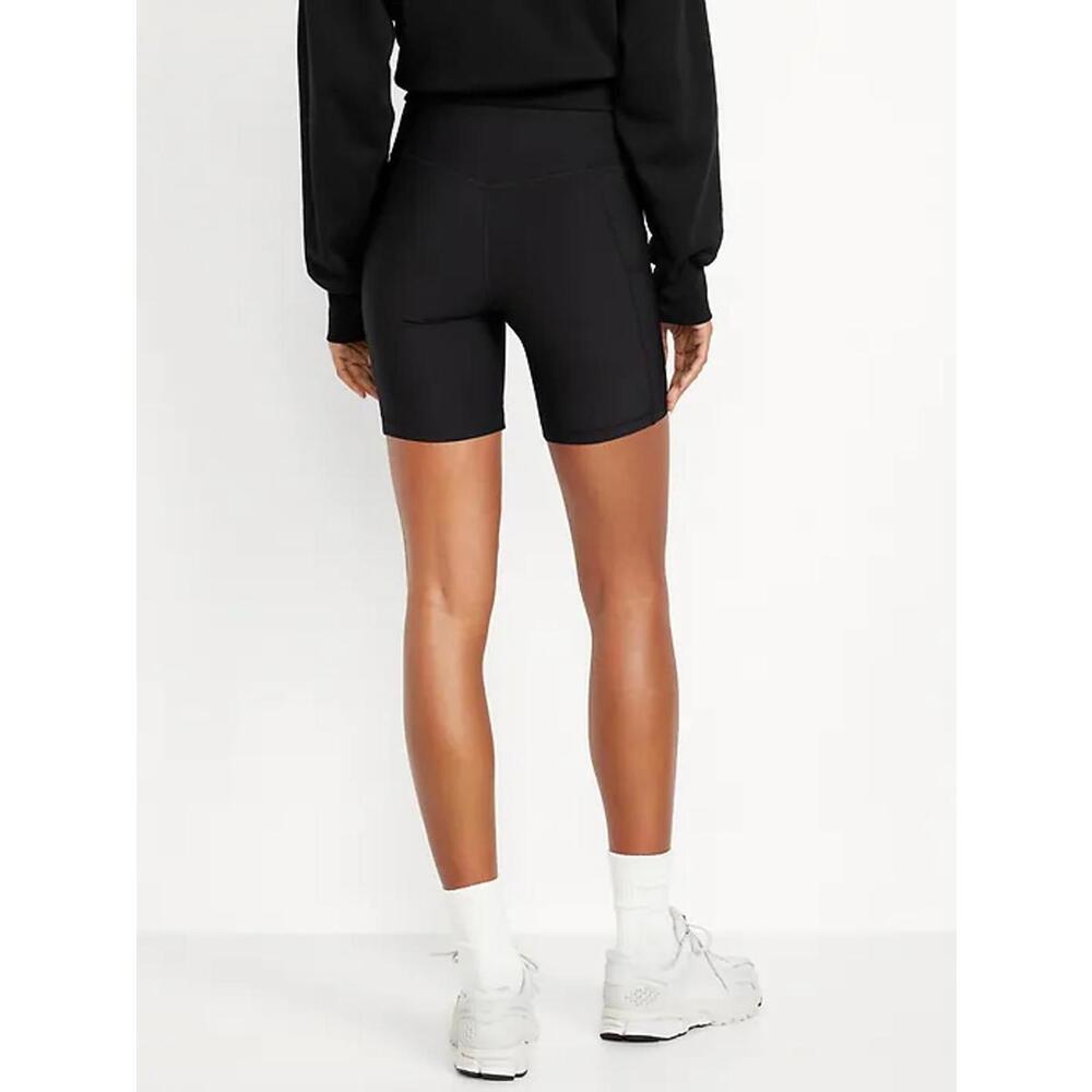 Old Navy High-Waisted PowerSoft Pocket Biker Shorts - L - Picture 2 of 7